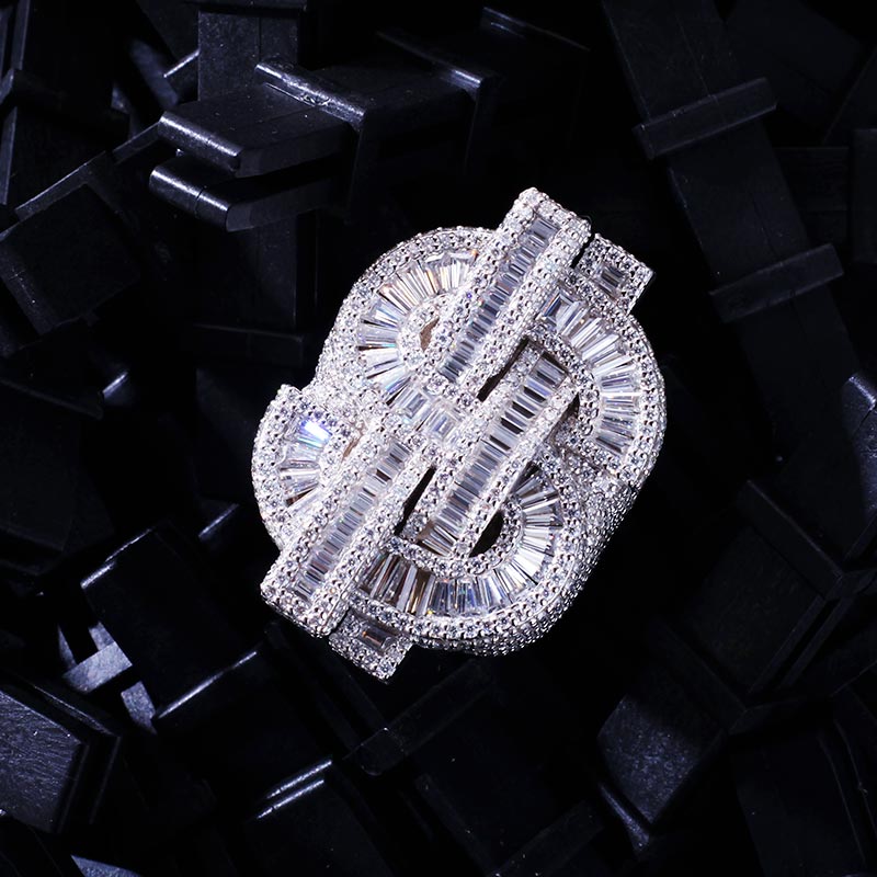 Custom S925 & VVS1 Buggette Moissanite Letter Ring Deposit