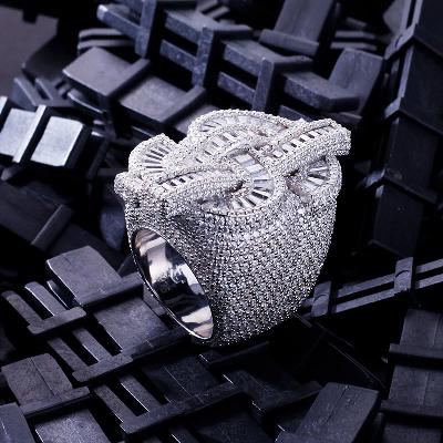 Custom S925 & VVS1 Buggette Moissanite Letter Ring Deposit