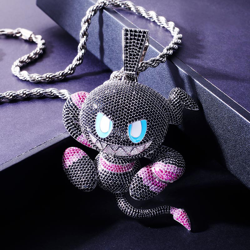 Custom S925 Iced Unique Cartoon Pendant Deposit