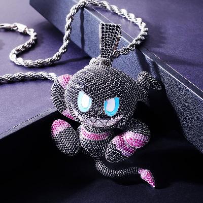 Custom S925 Iced Unique Cartoon Pendant Deposit
