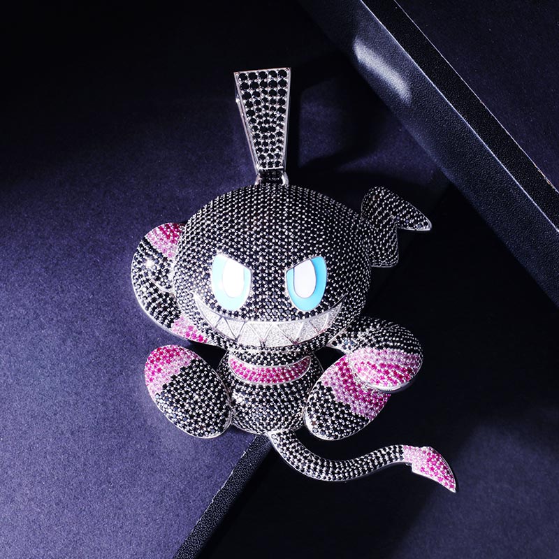 Custom S925 Iced Unique Cartoon Pendant Deposit