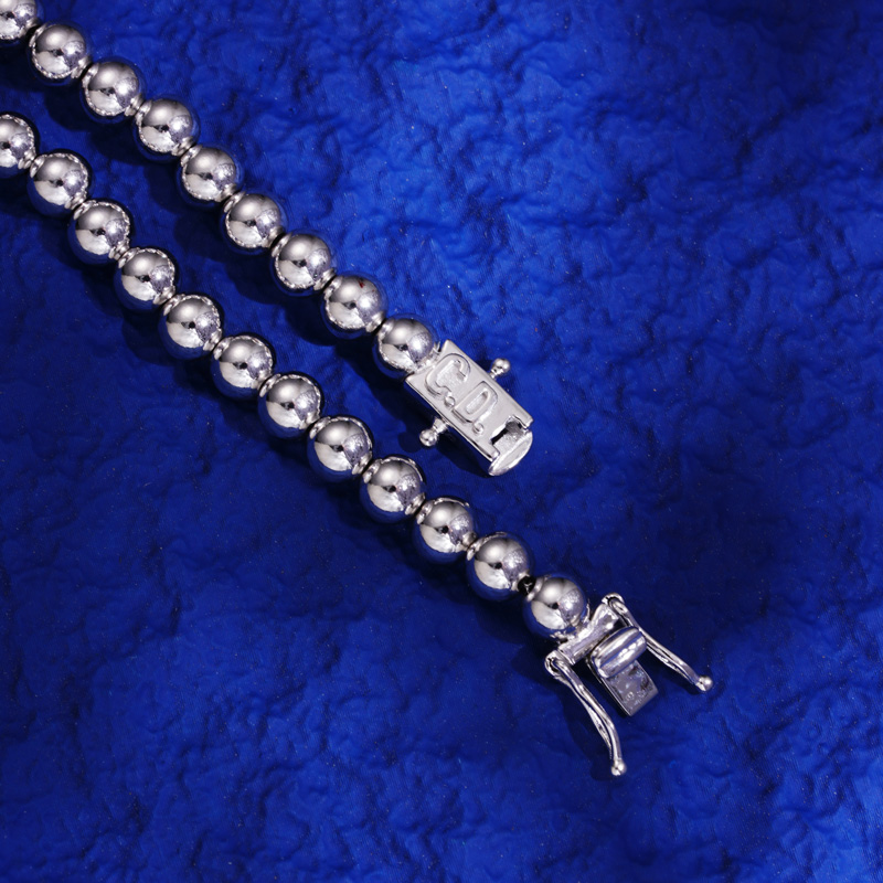 6mm 925S Custom Name Beads Chain