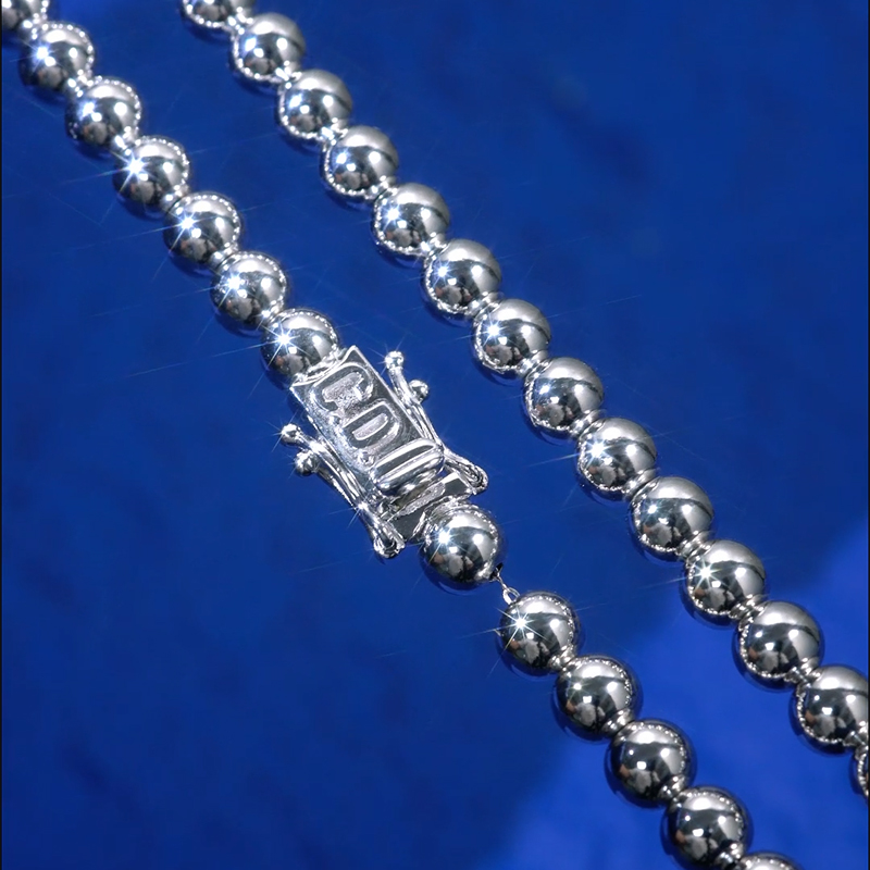 6mm 925S Custom Name Beads Chain