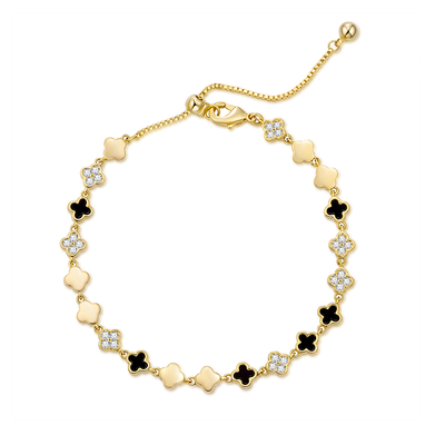 Elegant Four Leaf Clover Bracelet