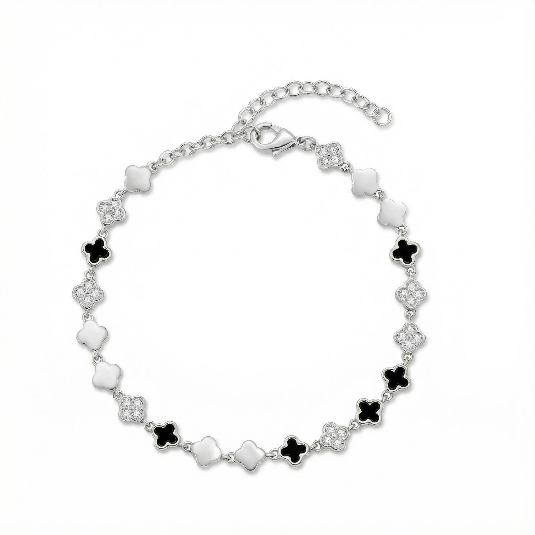 Elegant Four Leaf Clover Bracelet