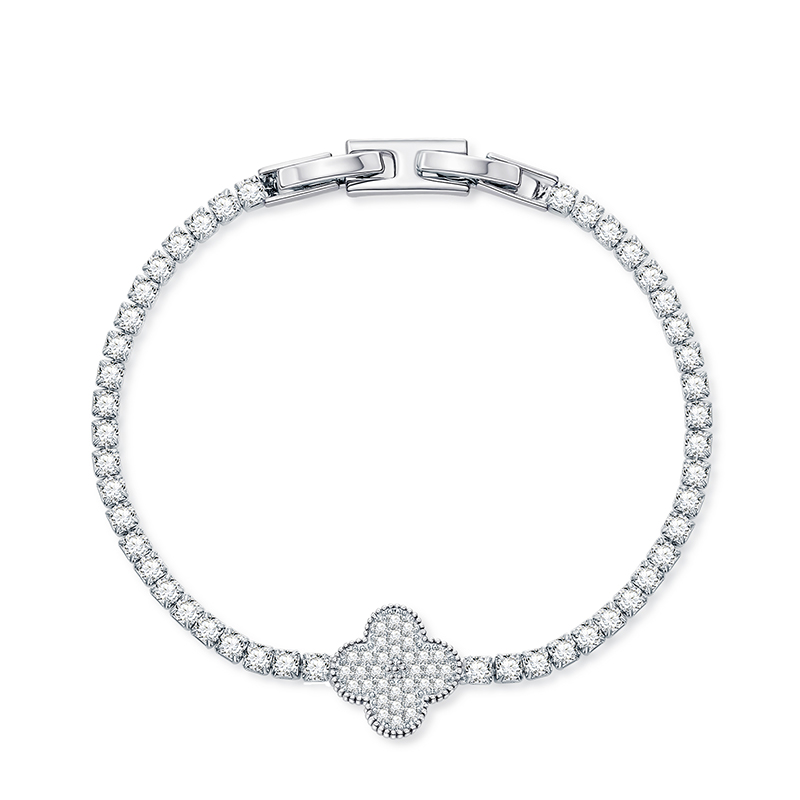 Four Leaf Clover Tennis Bracelet Four Leaf Clover Tennis Bracelet