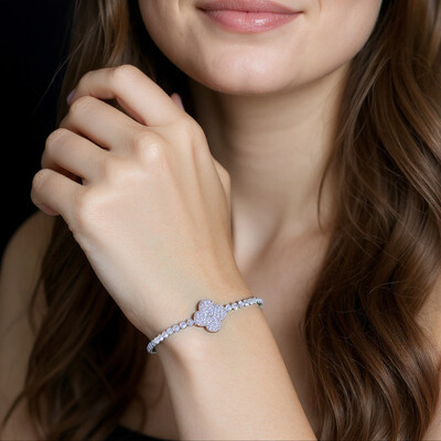 Four Leaf Clover Tennis Bracelet