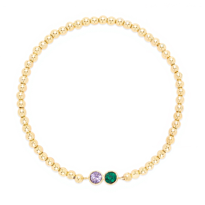 Personalized Birthstone Beaded Bracelets