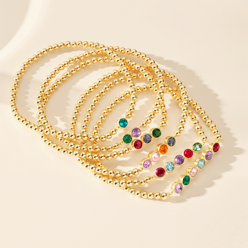 Personalized Birthstone Beaded Bracelets