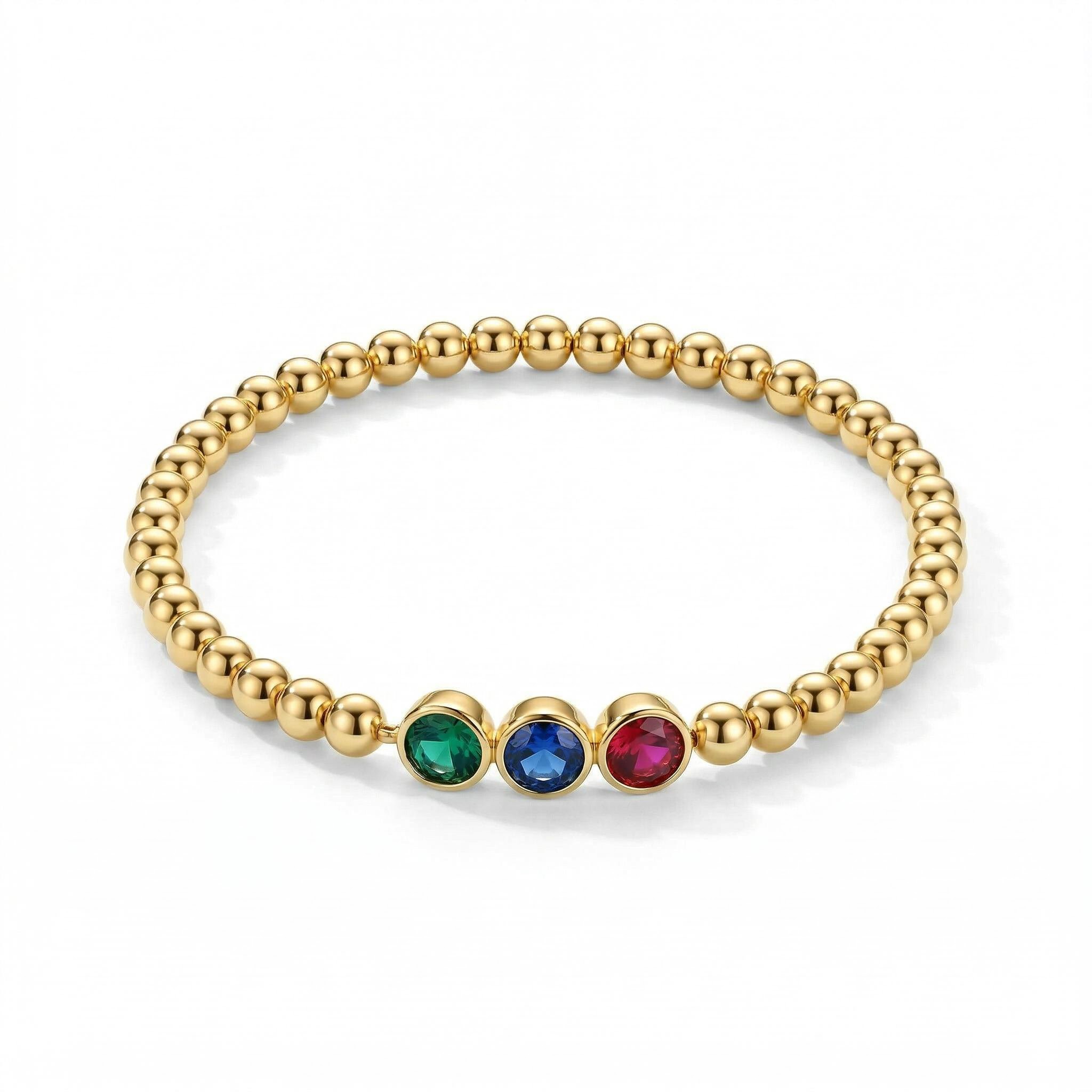 Personalized Birthstone Beaded Bracelets Personalized Birthstone Beaded Bracelets