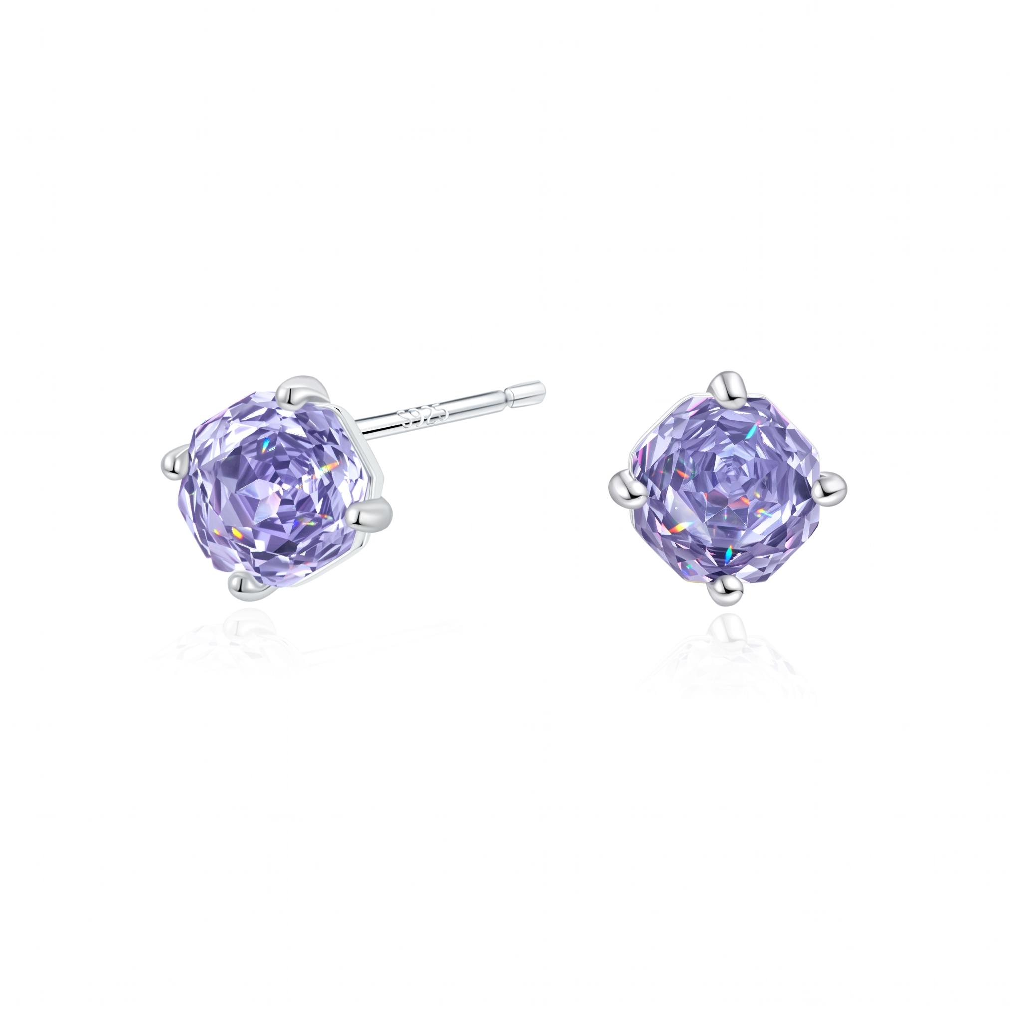 S925 Silver Octagonal Rose Cut Earrings S925 Silver Octagonal Rose Cut Earrings