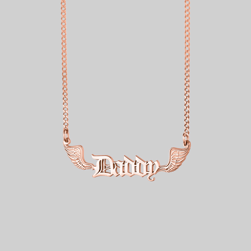 Customized Name Necklace with Wings