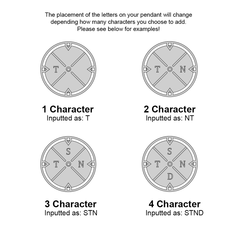 Personalized Letter Initials Necklace