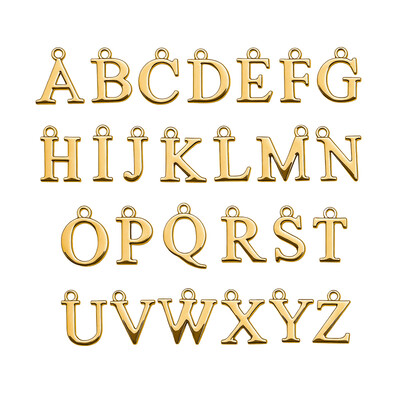 Customizable Initials Elegant Heart Shaped Letters Necklace