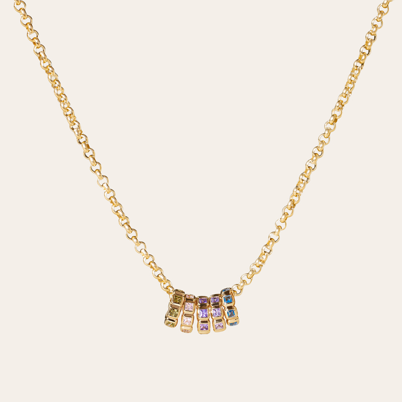 Personalized Birthstone Pendent Necklace