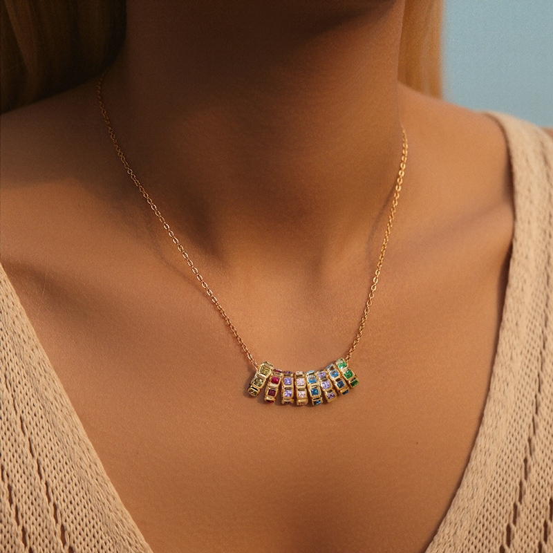 Personalized Birthstone Pendent Necklace