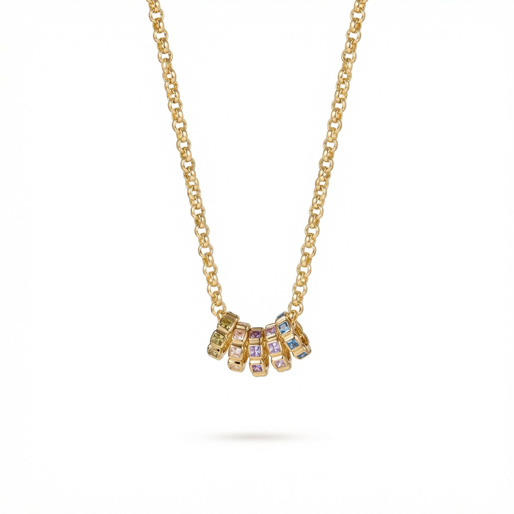 Personalized Birthstone Pendent Necklace