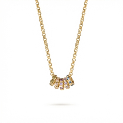 Personalized Birthstone Pendent Necklace