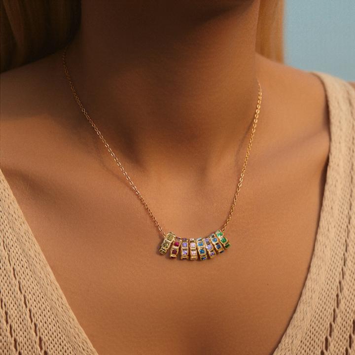 Personalized Birthstone Pendent Necklace