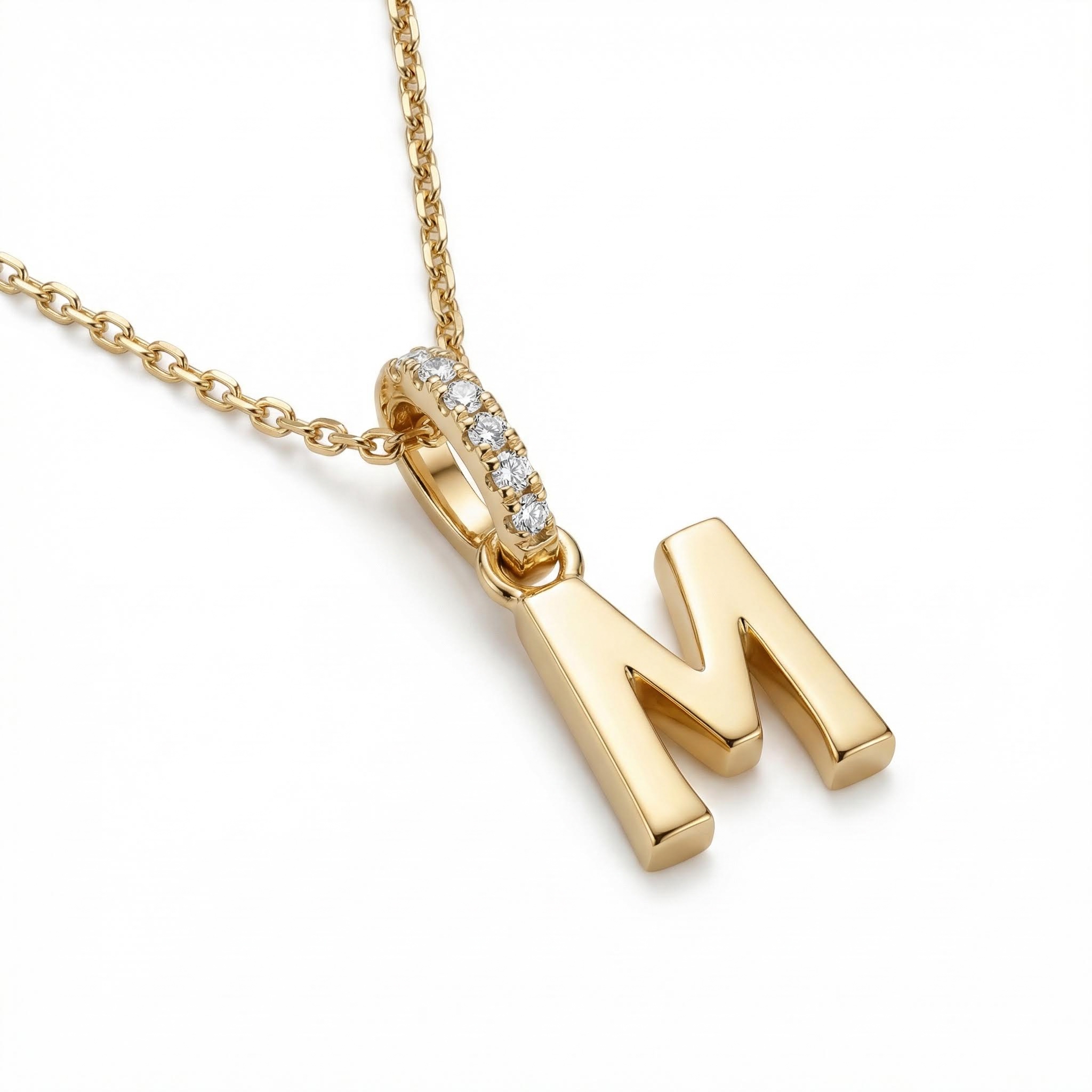 Personalized Initial Pendant Necklace Personalized Initial Pendant Necklace