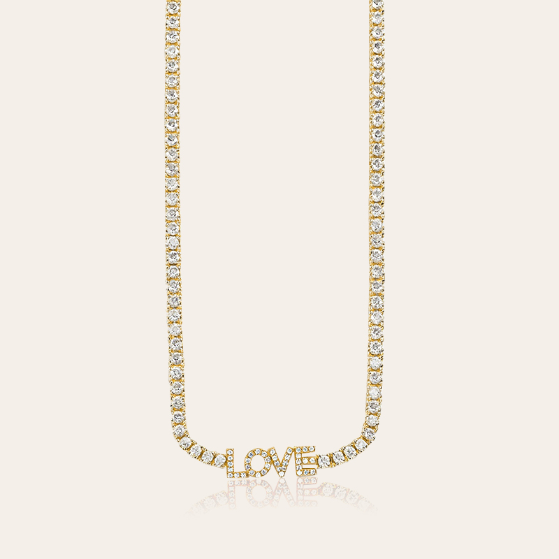 Personalized Name Tennis Necklace