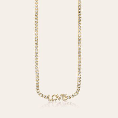 Personalized Name Tennis Necklace