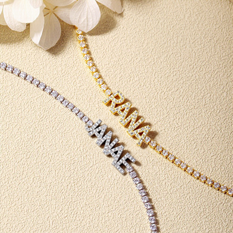 Personalized Name Tennis Necklace