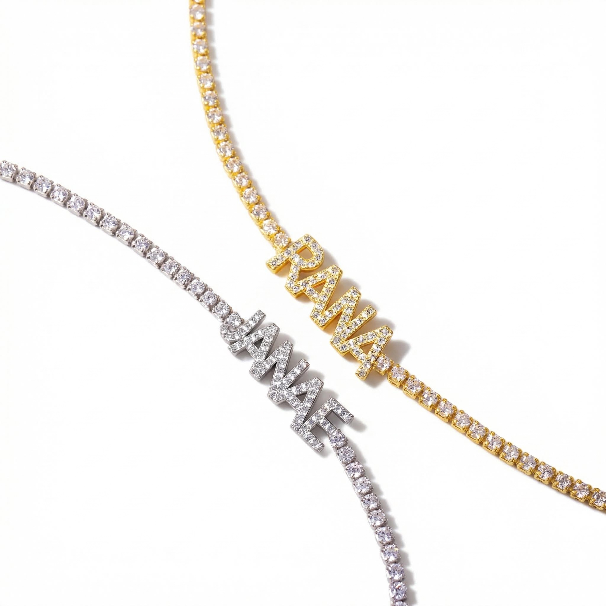 Personalized Name Tennis Necklace