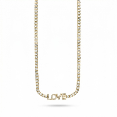 Personalized Name Tennis Necklace