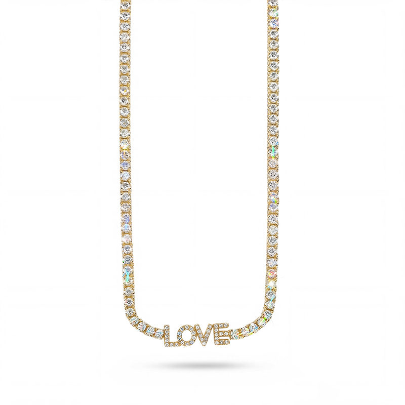 Personalized Name Tennis Necklace