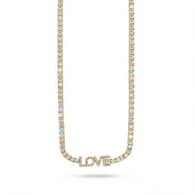 Personalized Name Tennis Necklace