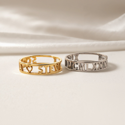 Customized Name Band Ring