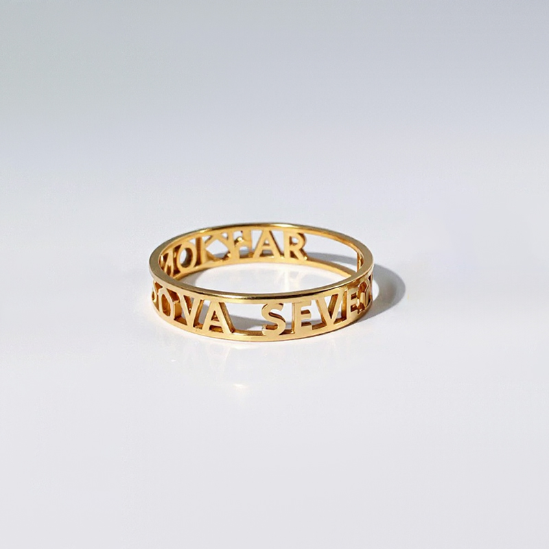 Customized Name Band Ring Customized Name Band Ring