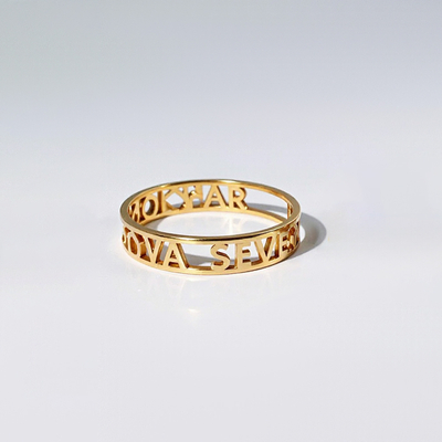 Customized Name Band Ring