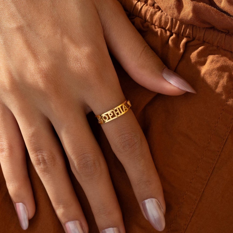 Customized Name Band Ring Customized Name Band Ring