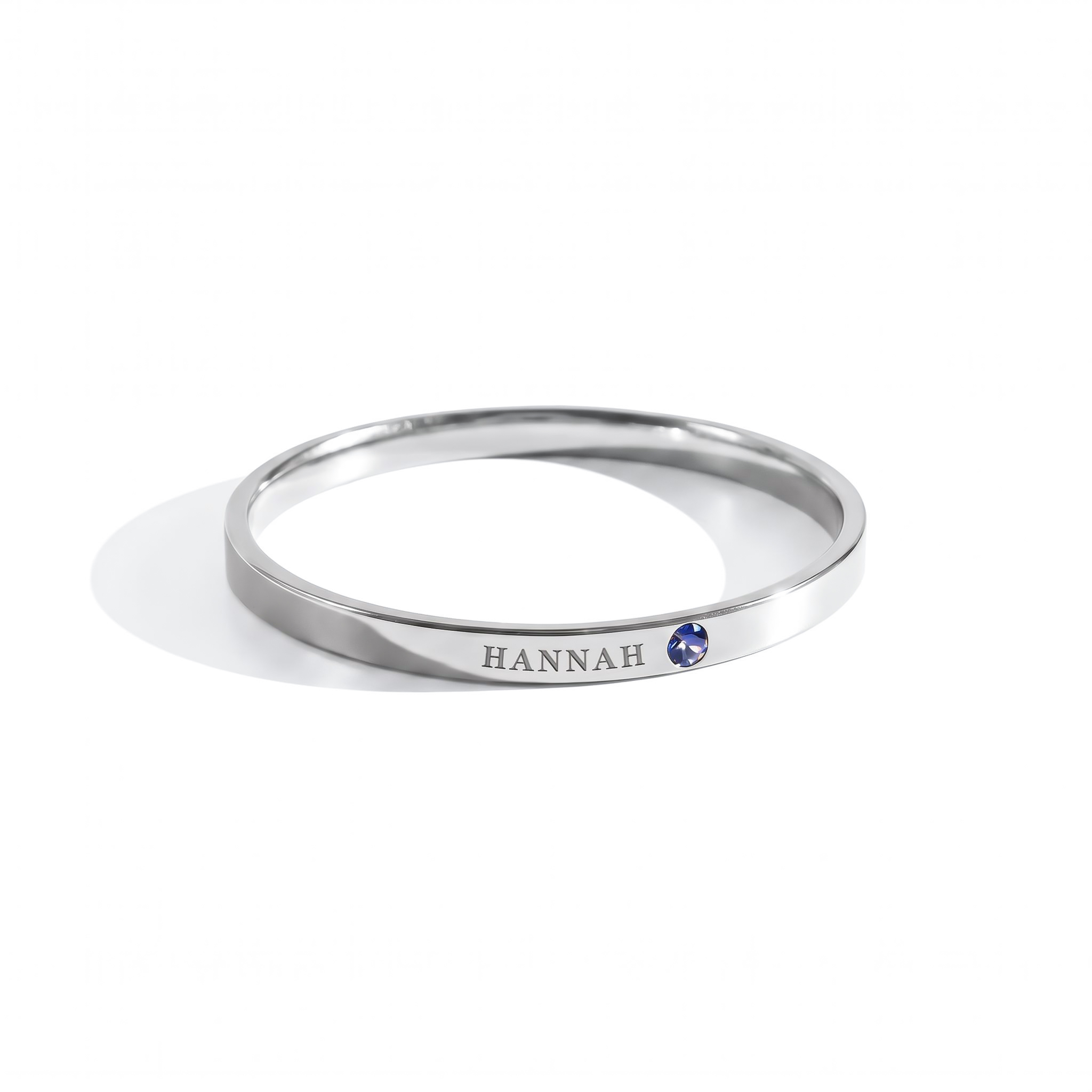 Personalized Engraved Birthstone Ring