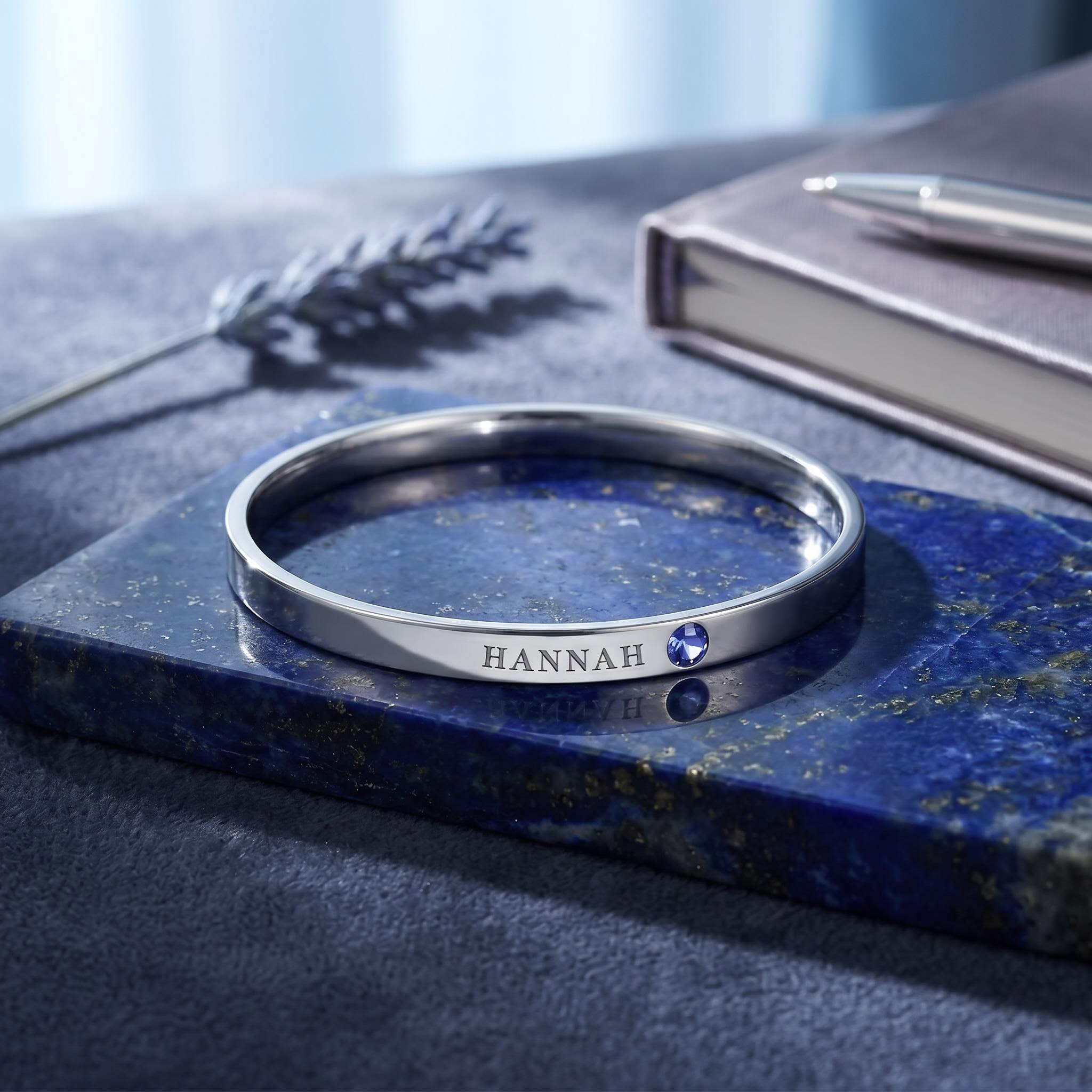 Personalized Engraved Birthstone Ring Personalized Engraved Birthstone Ring