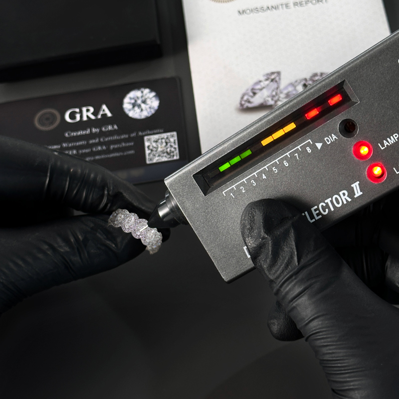 2.87CT Elegant Oval & Round Cut VVS Moissanite S925 Silver Wedding Band