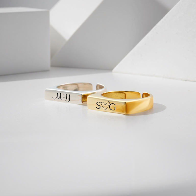 Custom Engraved Adjustable Ring