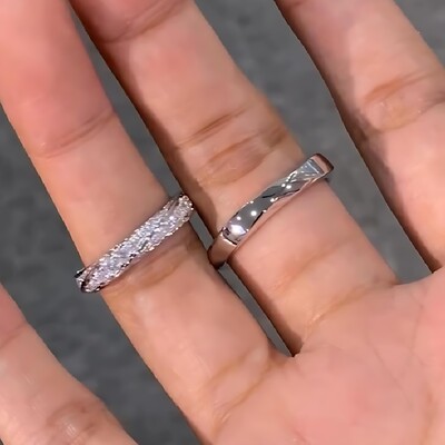 Men's Wedding Band in S925 Sterling Silver