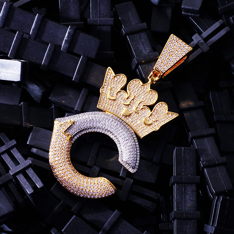 Custom S925 Iced Unique Capital initials Pendant Deposit