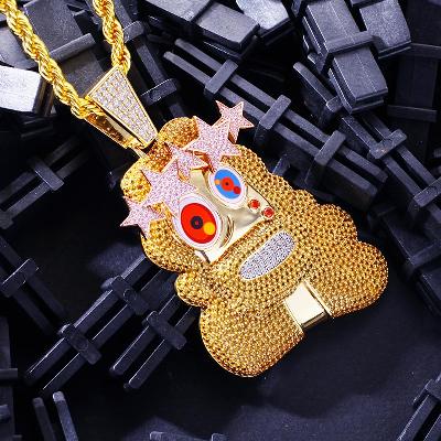 Custom S925 Iced Unique Cartoon Pendant Deposit