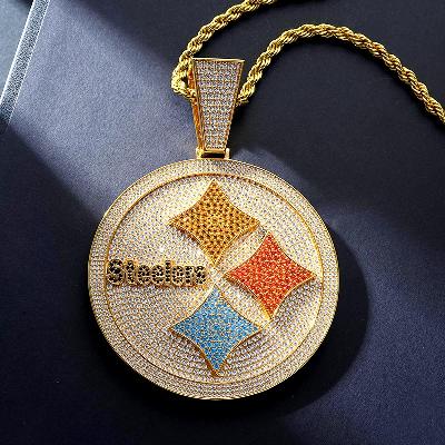 Custom S925 Iced Unique Colorful Pendant Deposit