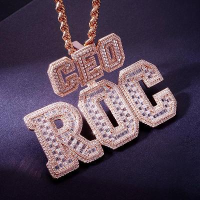Custom S925 & VVS1 Buggette Moissanite Letter Pendant Deposit