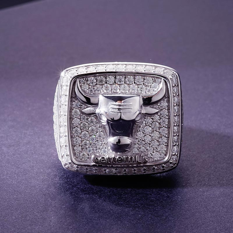 Custom S925 & VVS1 Moissanite Bull Ring Deposit