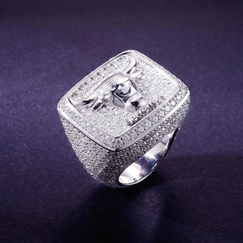 Custom S925 & VVS1 Moissanite Bull Ring Deposit
