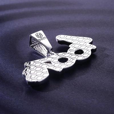 Custom S925 Iced Unique Letter Pendant Deposit