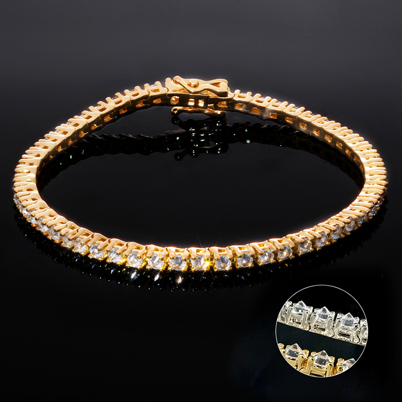 3mm Inverted Setting Tennis Bracelet