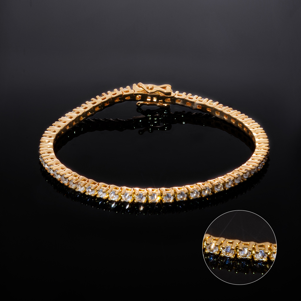 3mm Inverted Setting Tennis Bracelet