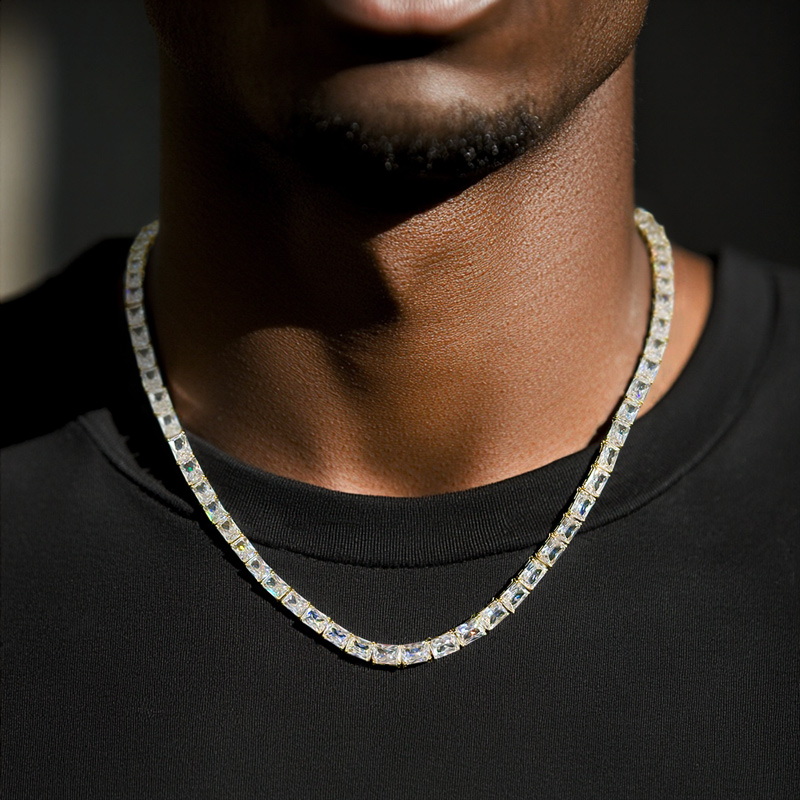 6mm Baguette Cut Tennis Chain